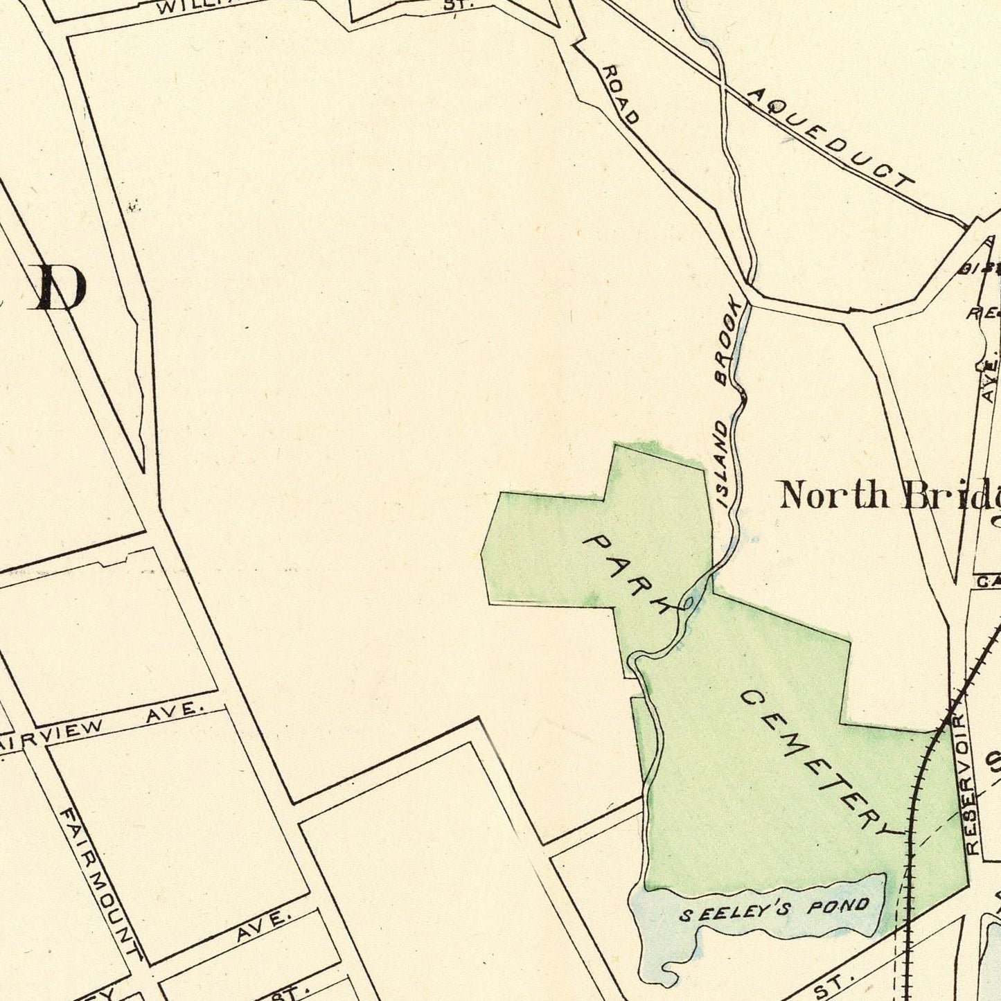 Vintage Map of Bridgeport, Connecticut 1893