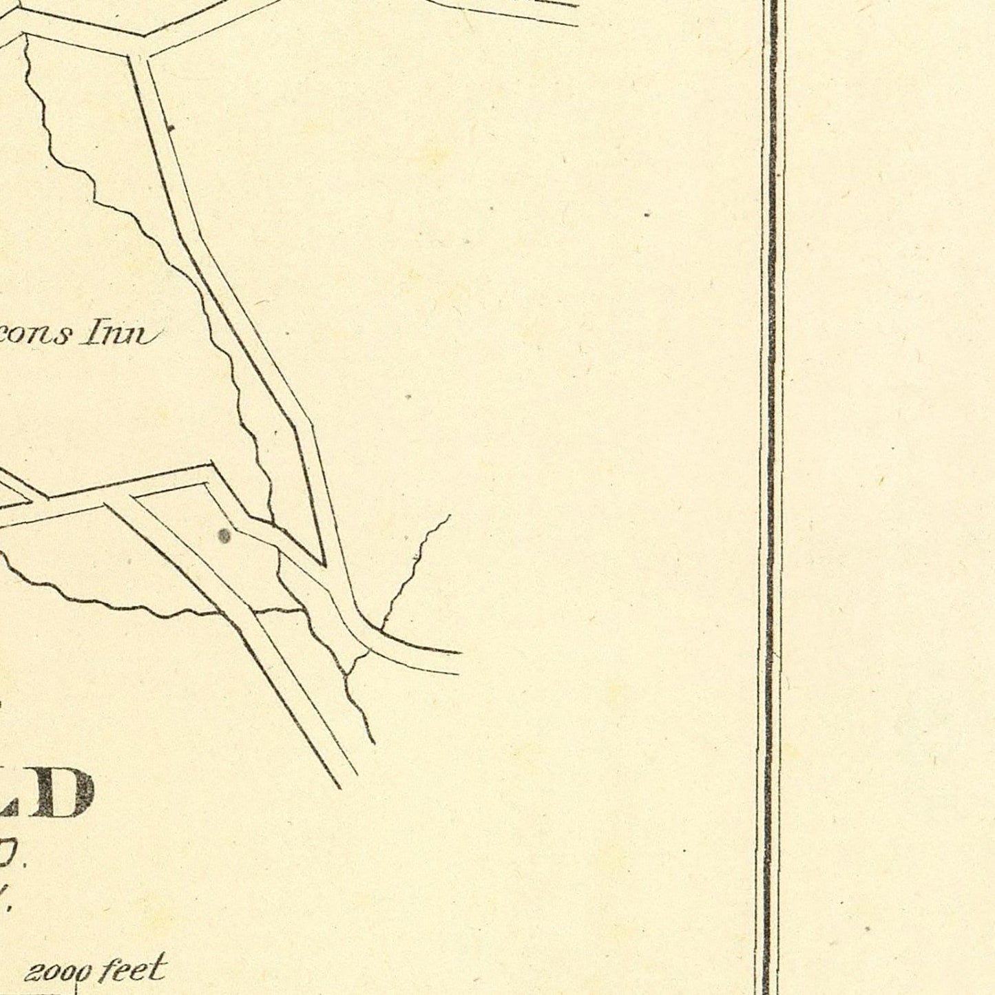 Vintage Map of Newtown, Connecticut, 1893