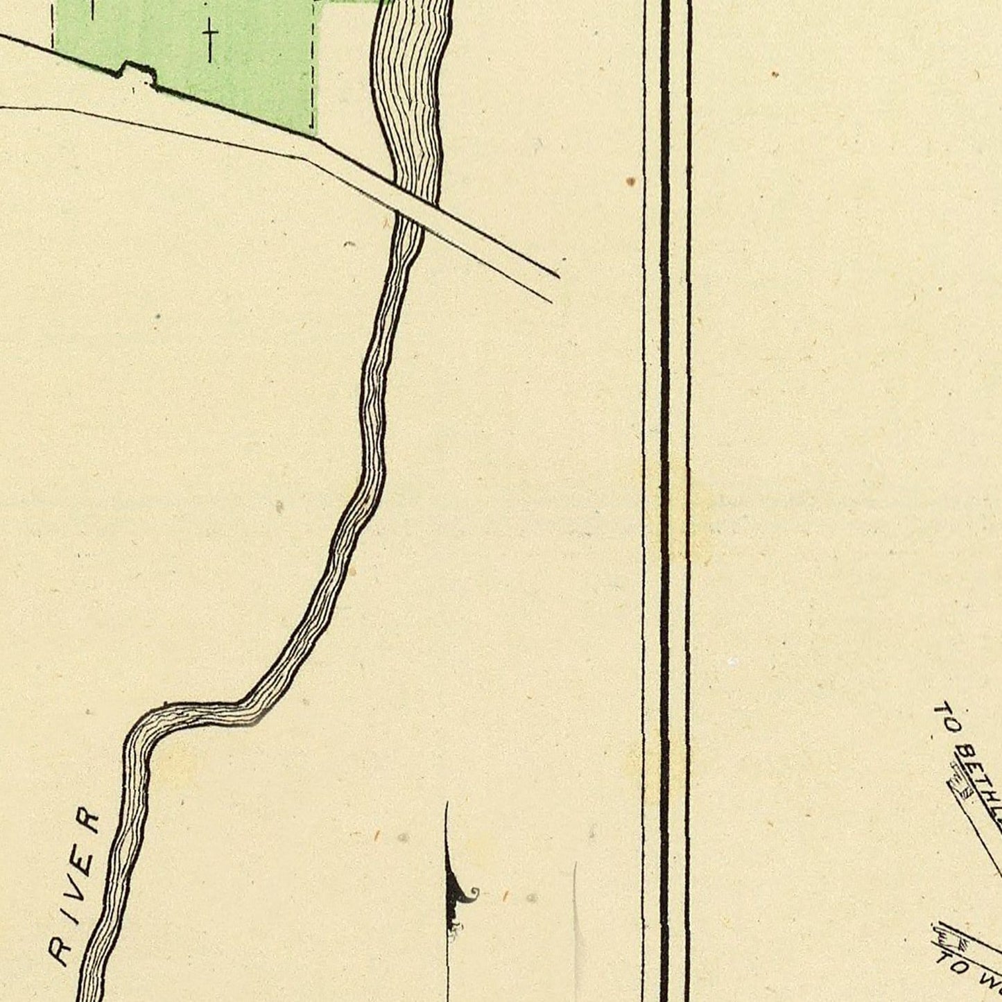 Vintage Map of Litchfield, Connecticut, 1893