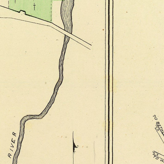 Vintage Map of Litchfield, Connecticut, 1893