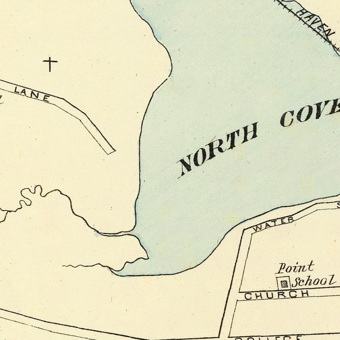 Vintage Map of Old Saybrook, Connecticut, 1893