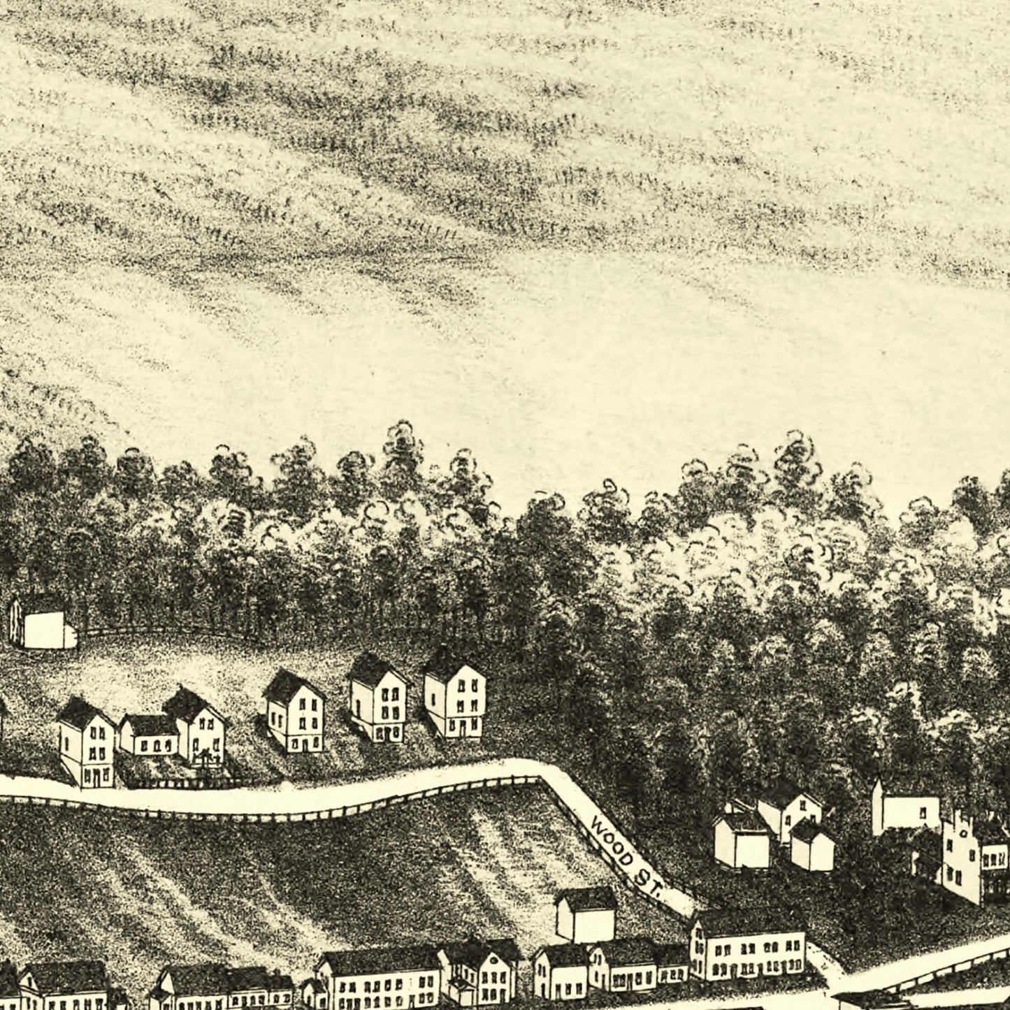 Vintage Map of Blackinton, Massachusetts, 1889