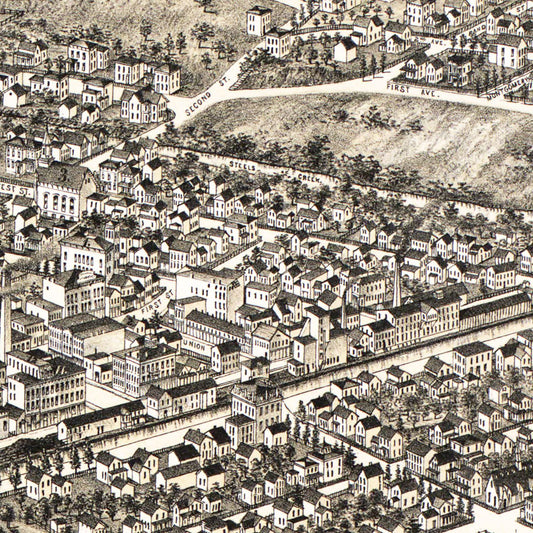 Vintage Map of Ilion, New York, 1881