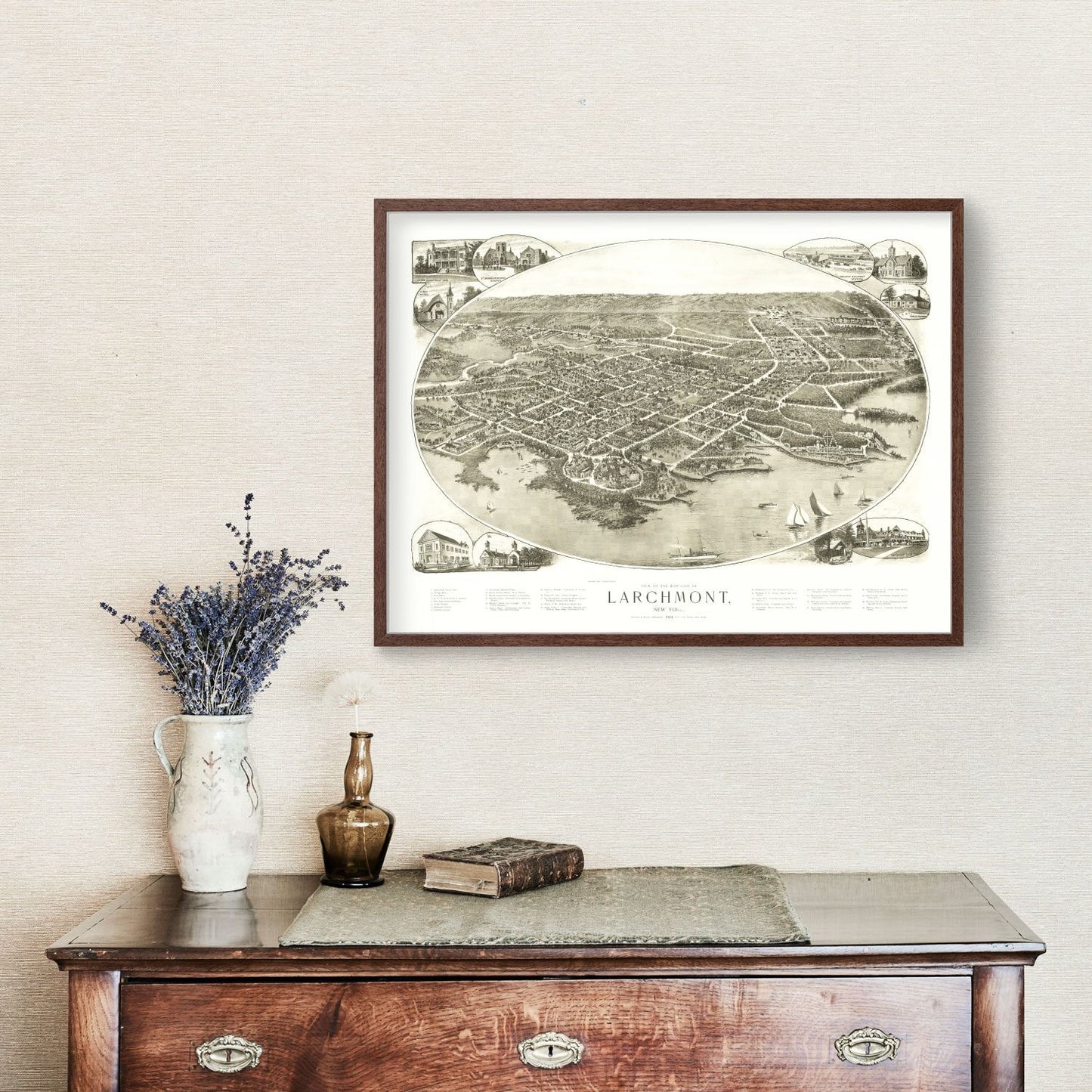 Vintage Map of Larchmont, New York, 1904