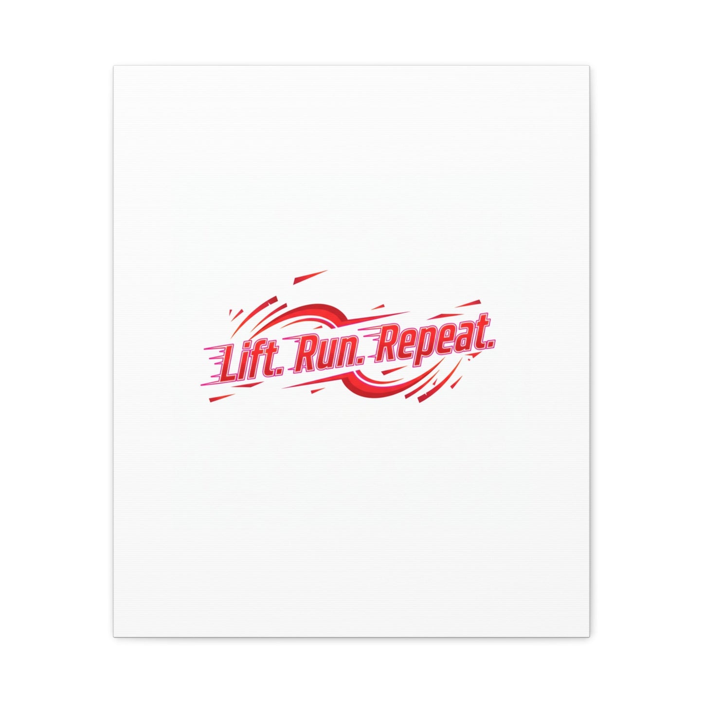 Lift Run Repeat Canvas | Fitness Wall Art, Gym Motivation