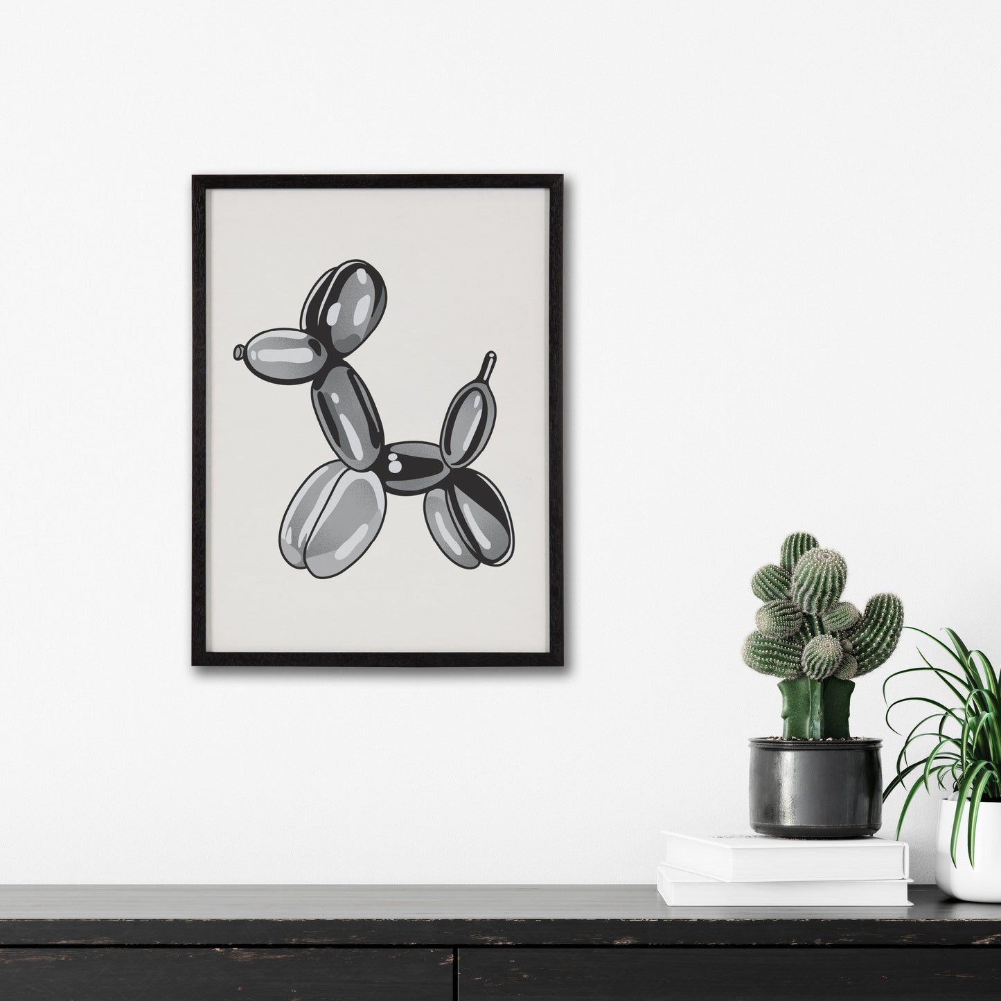 Balloon Dog Framed Wall Art Print