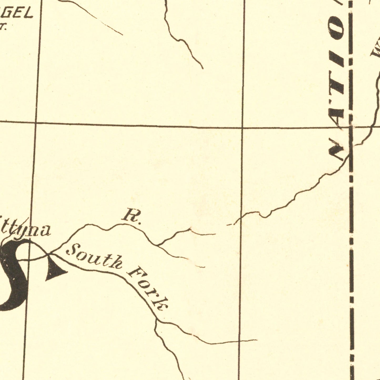 Vintage Yukon Gold Belt Map, 1897