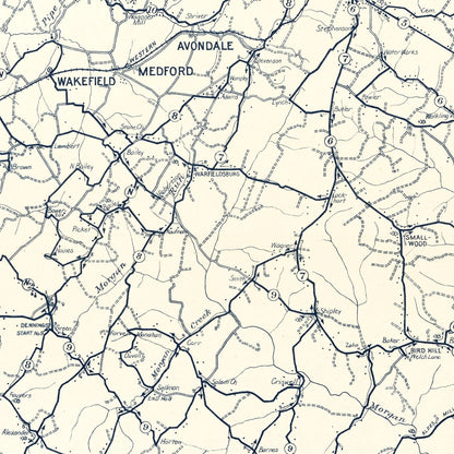 Vintage Map of Carroll County, Maryland, 1911