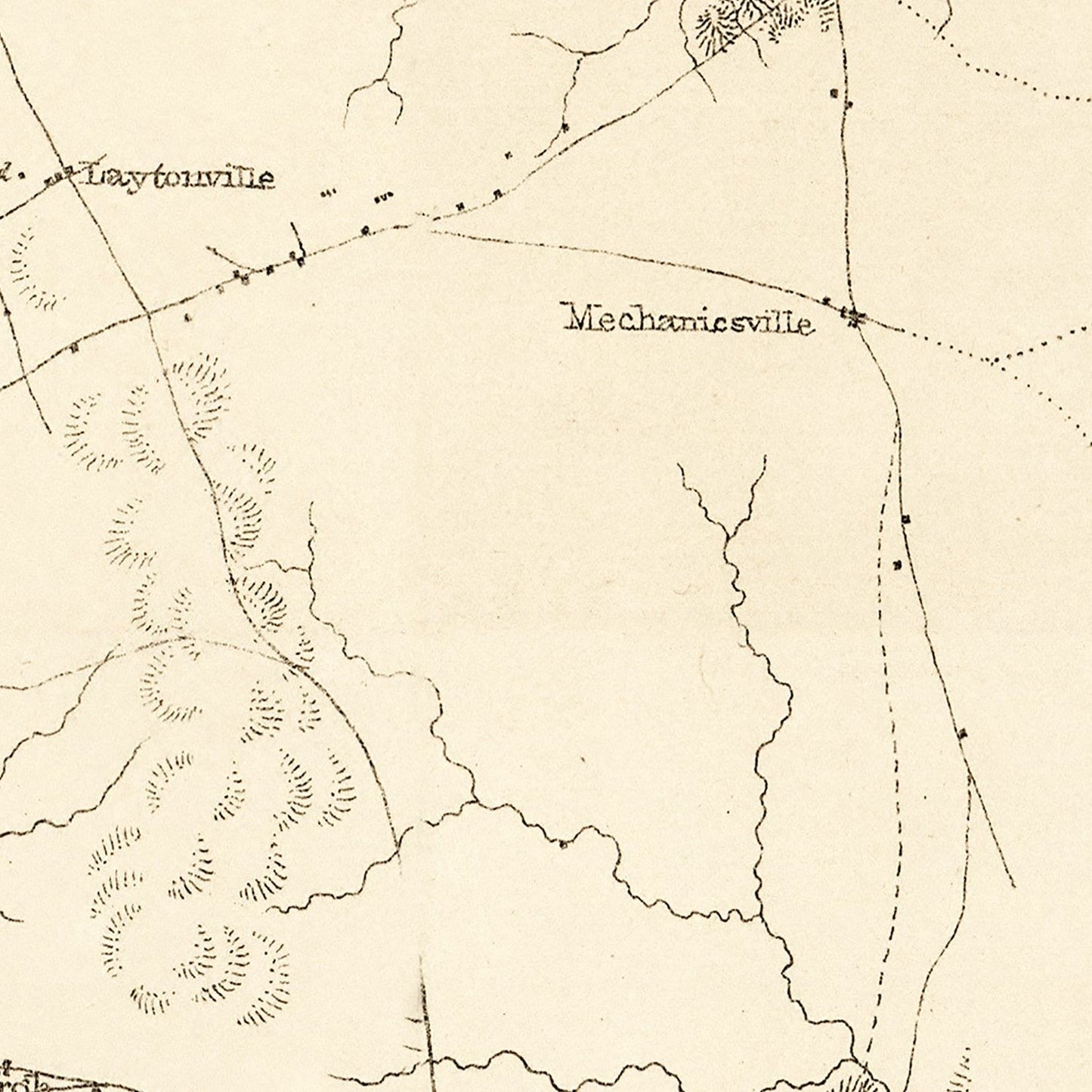 Vintage Map of Montgomery County, Maryland, 1862