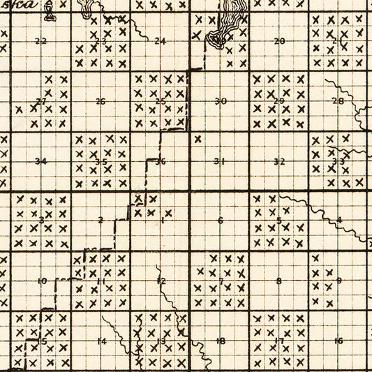 Vintage Map of Kalkaska County, Michigan, 1878 (Rapid City)