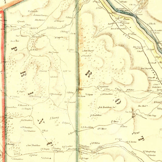 Vintage Map of Schenectady County, New York, 1856
