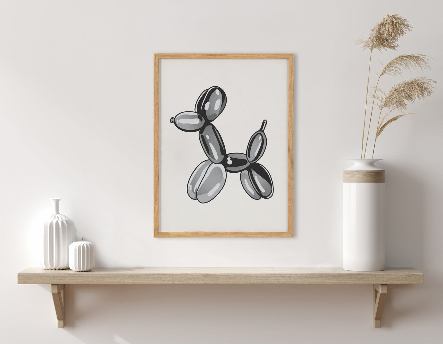 Balloon Dog Framed Wall Art Print