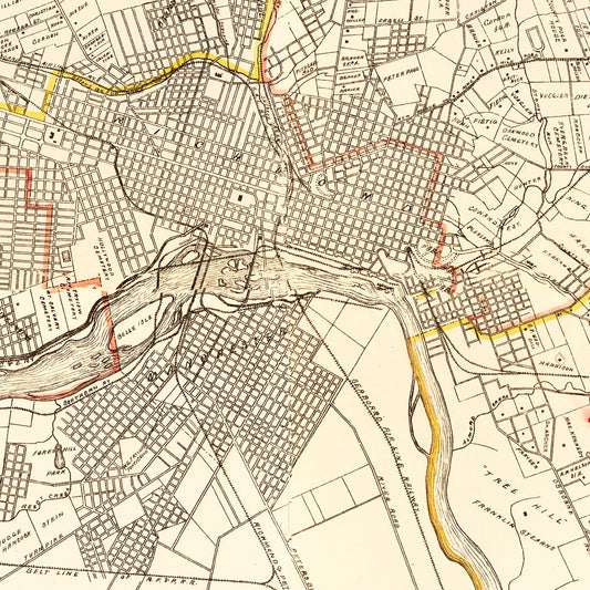 Vintage Map of Henrico County, Virginia, 1901