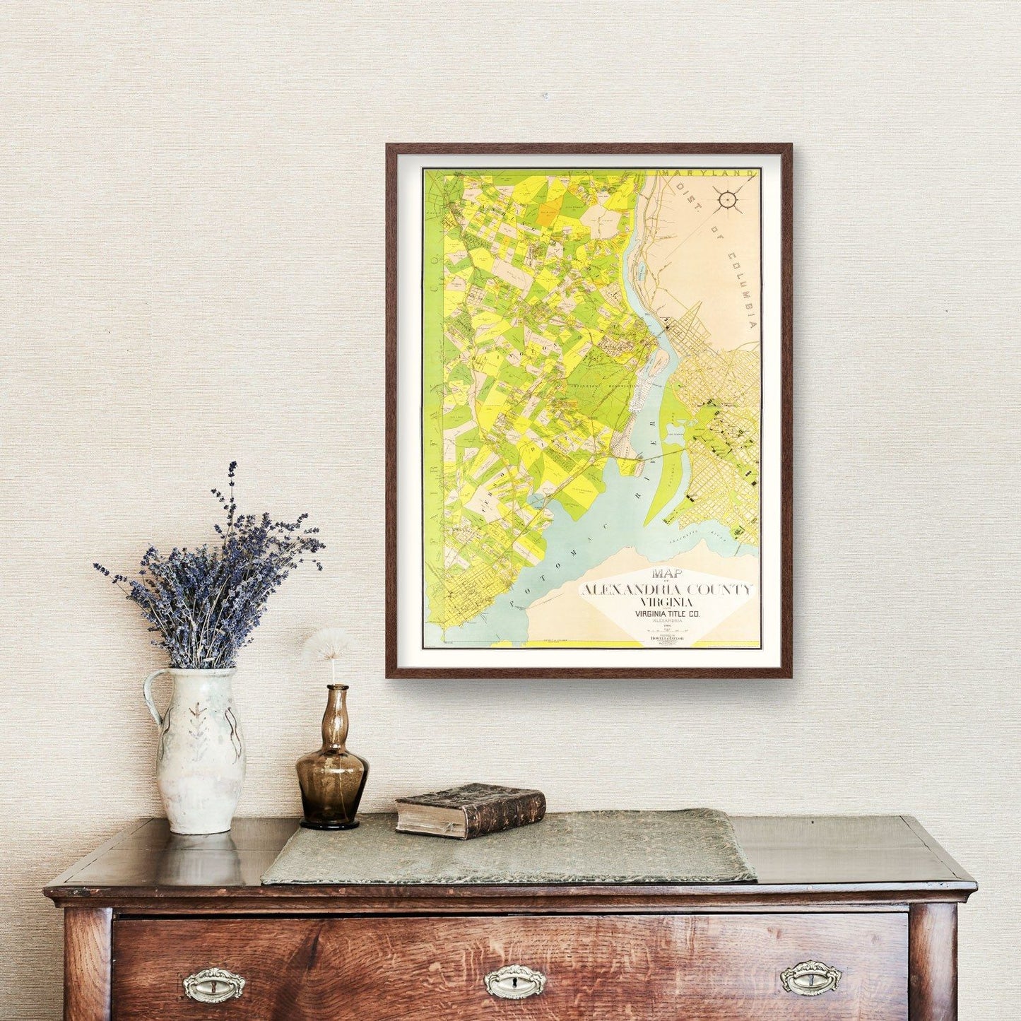Vintage Map of Alexandria County, Virginia, 1900