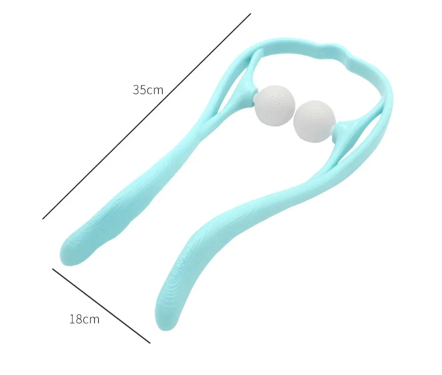 Dual Pressure Point Massager - Manual Neck & Shoulder Tool