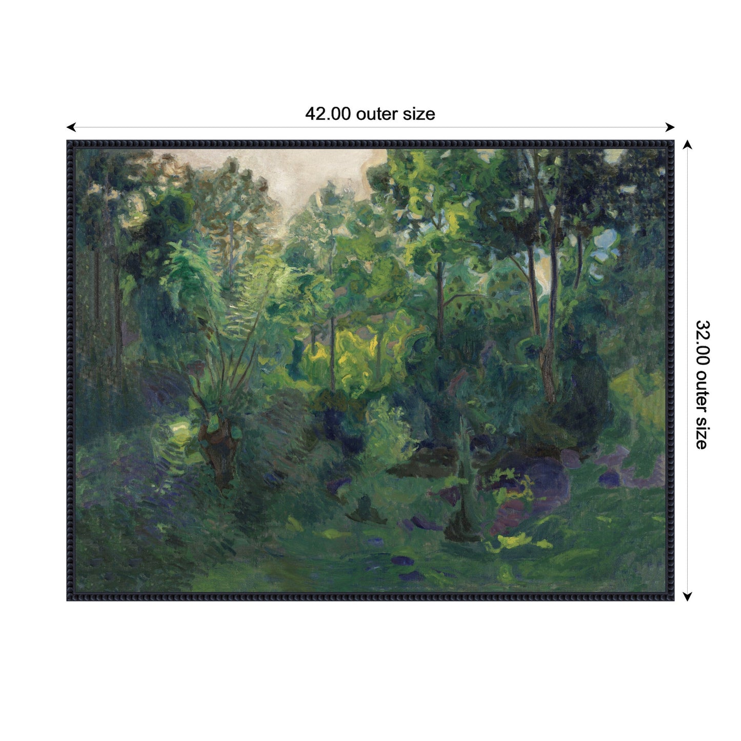 Wooded Landscape Framed Canvas Wall Art