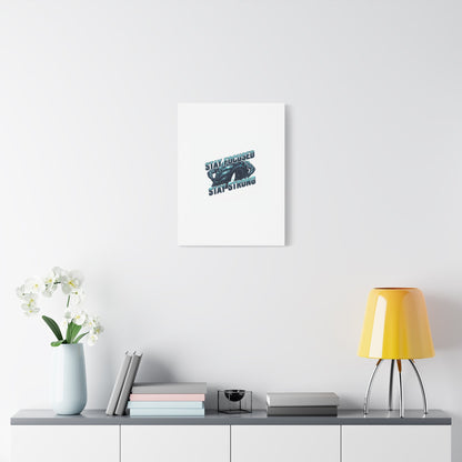 Stay Focused Stay Strong Gym Canvas Wall Art