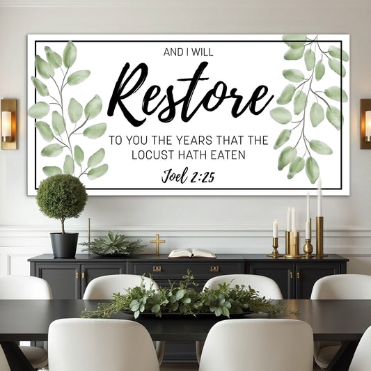 And I will restore to you Joel 2:25 faith sign