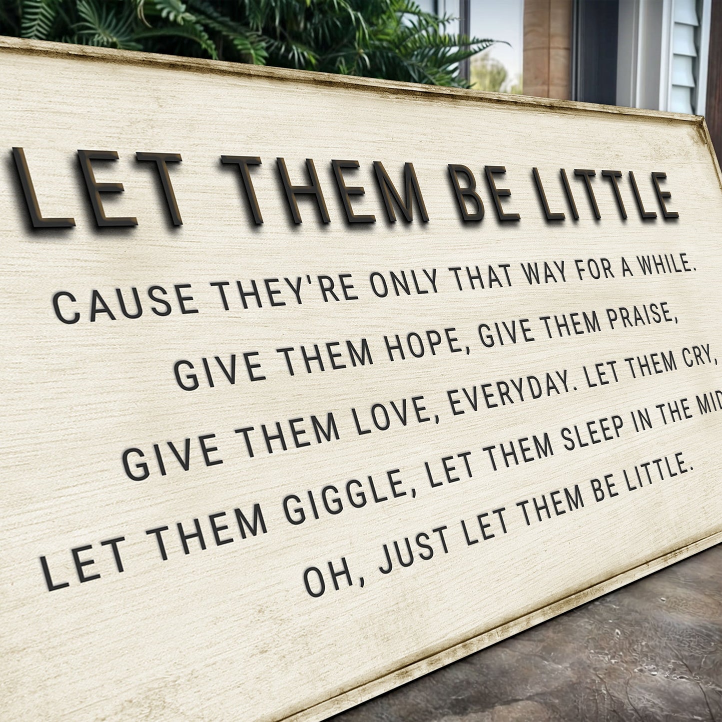 Let Them Be Little Playroom Canvas Wall Art