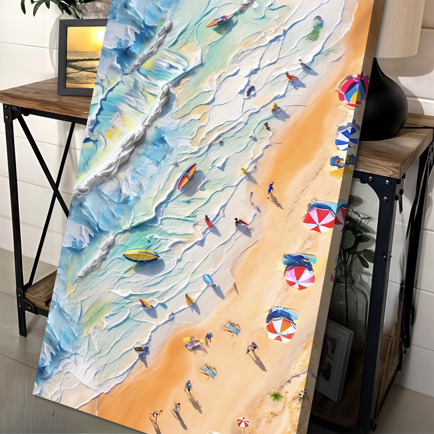 Beach Days Coastal Canvas Wall Art III