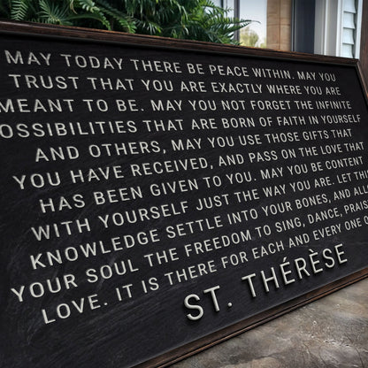 May Today There Be Peace Within Inspirational Canvas Art