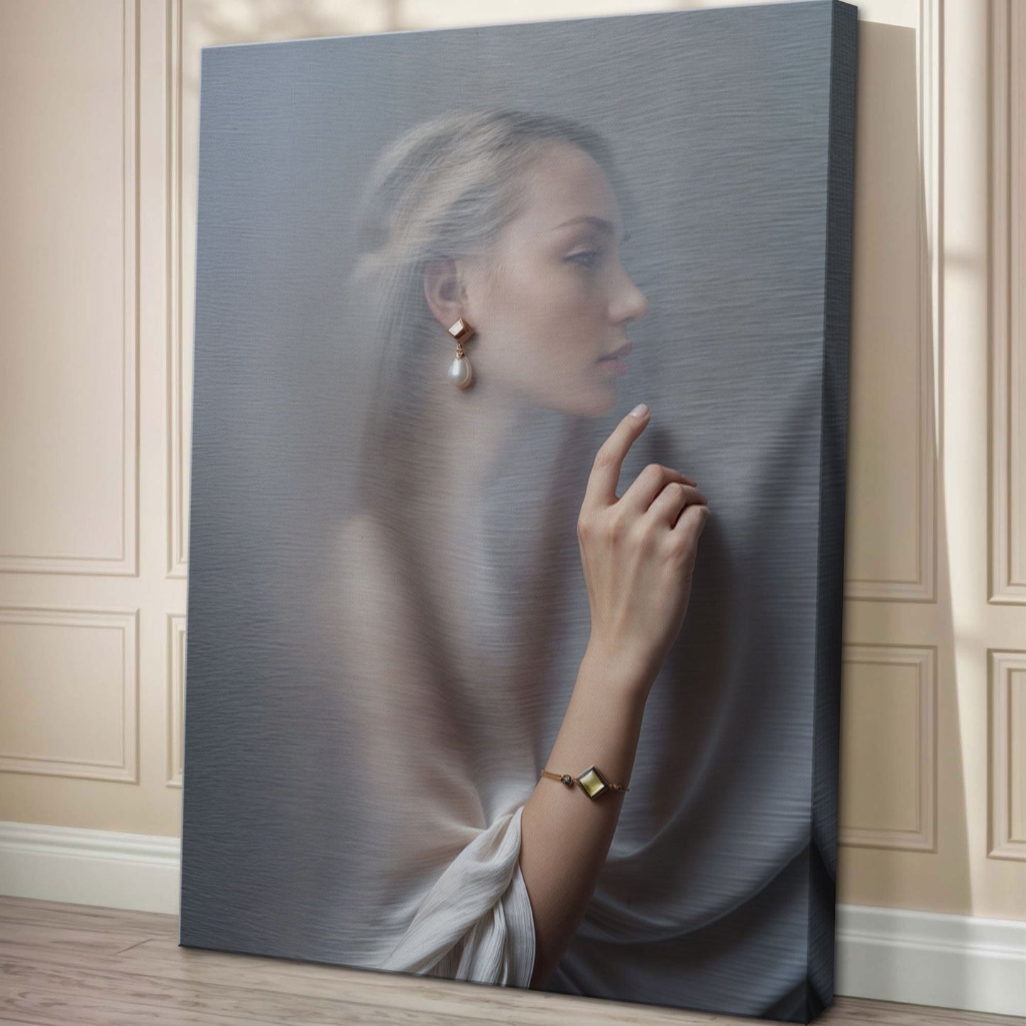 Behind The Curtain Abstract Canvas Wall Art