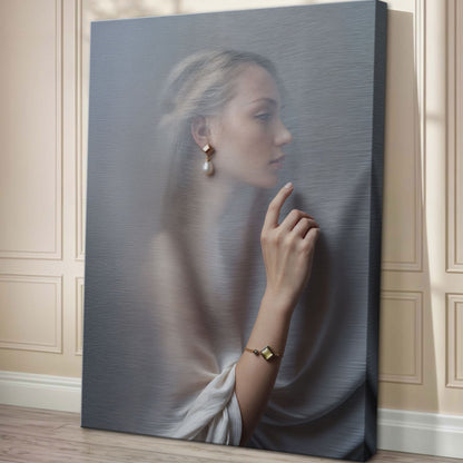 Behind The Curtain Abstract Canvas Wall Art