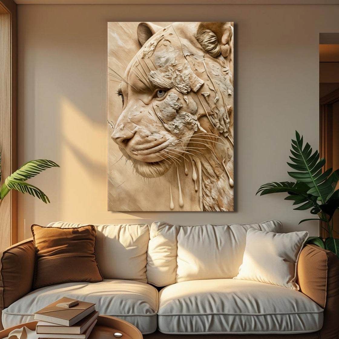 Earthen Predator Wildlife Canvas Wall Art
