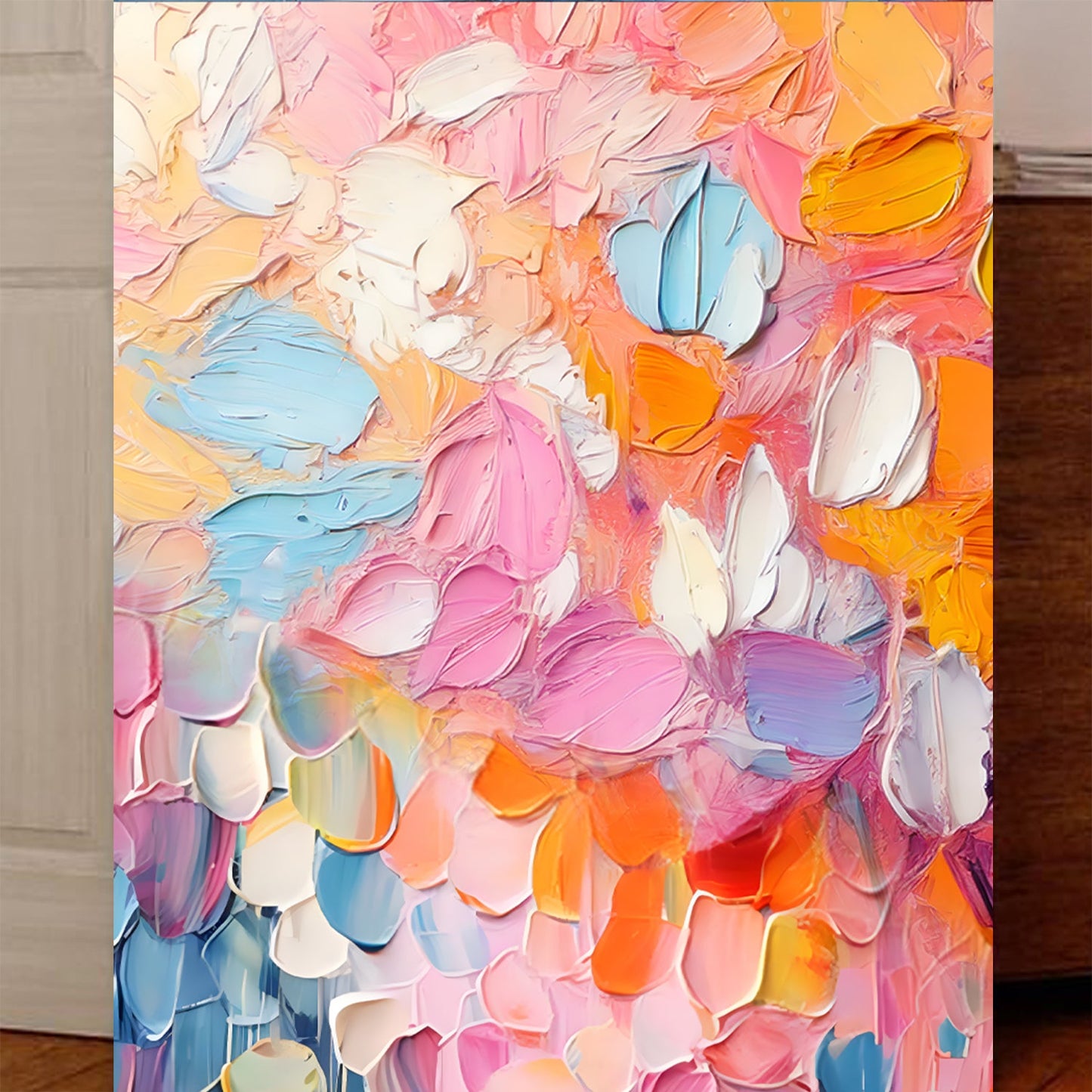 Blooming Rhapsody Abstract Canvas Wall Art