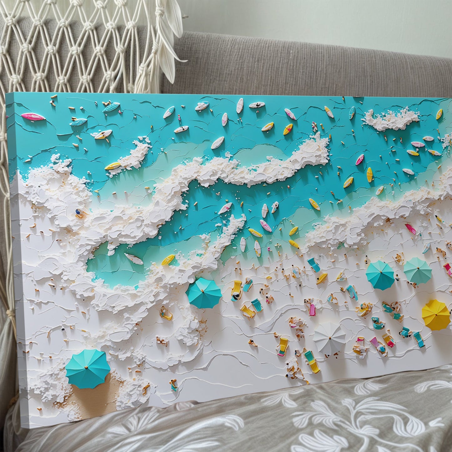 Beach Days Coastal Canvas Wall Art XI