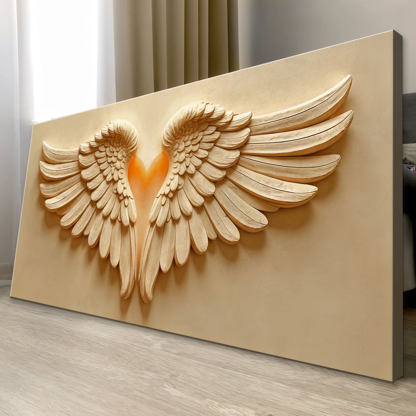Wings of Devotion Canvas Wall Art