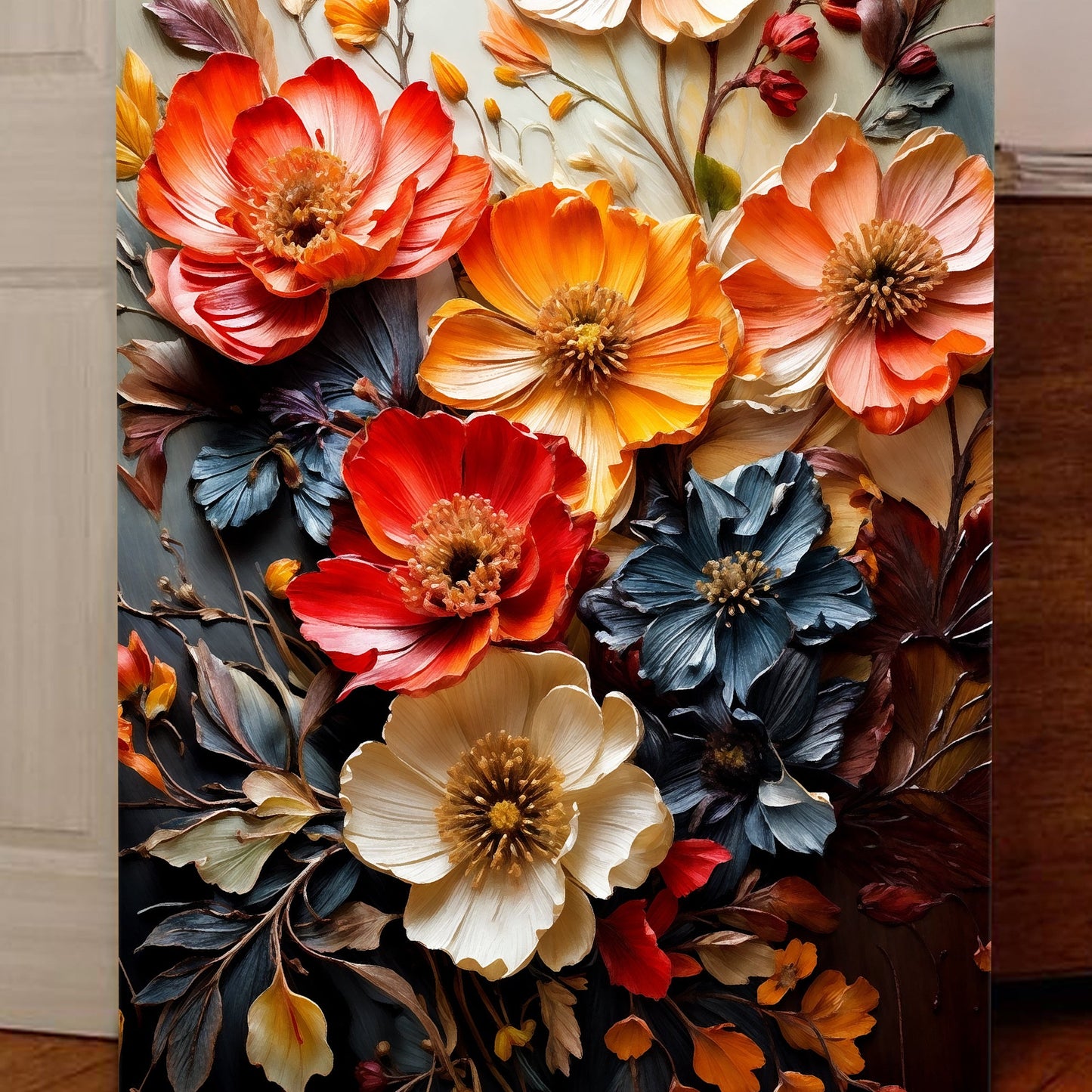 Blooming Garden Rhapsody Floral Canvas Wall Art