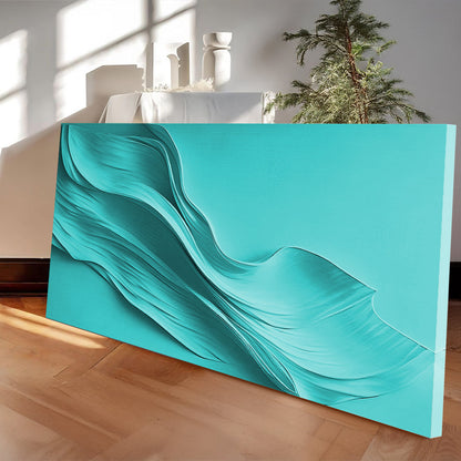 Turquoise Minimalist Canvas Wall Art