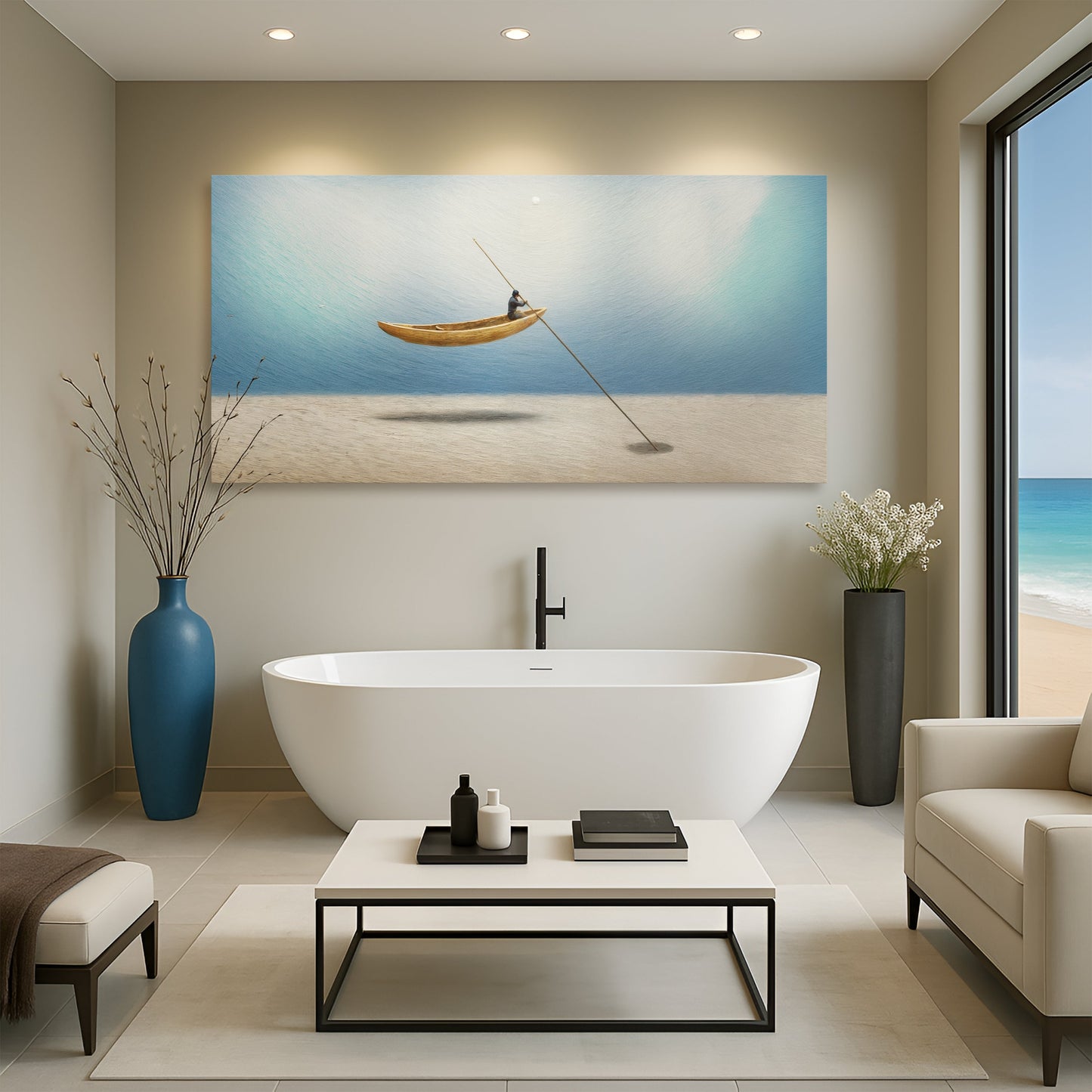 Sand Drifter Coastal Canvas Wall Art
