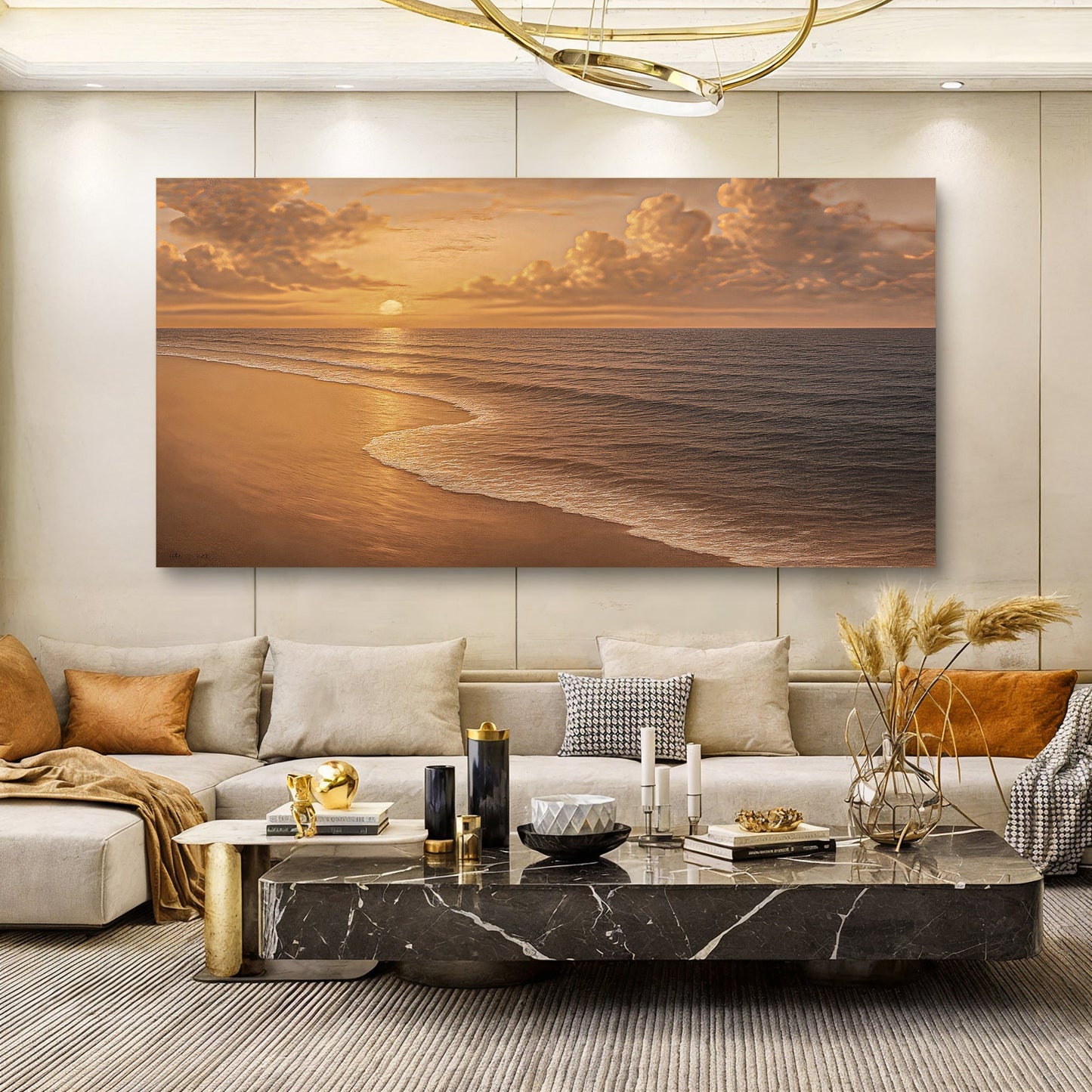 Beach Shoreline Coastal Canvas Wall Art