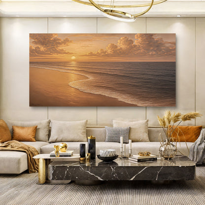 Beach Shoreline Coastal Canvas Wall Art