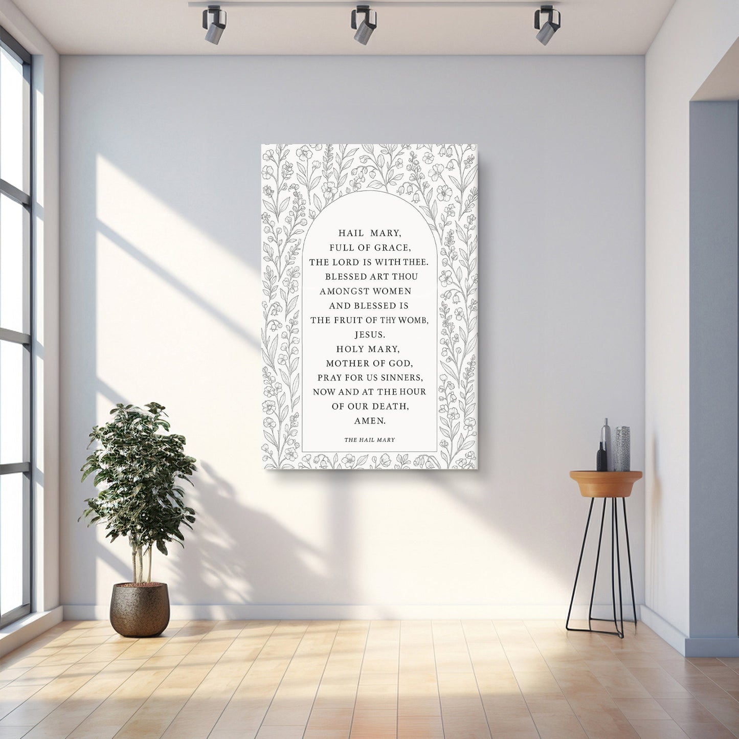 Hail Mary Faith Canvas Wall Art III