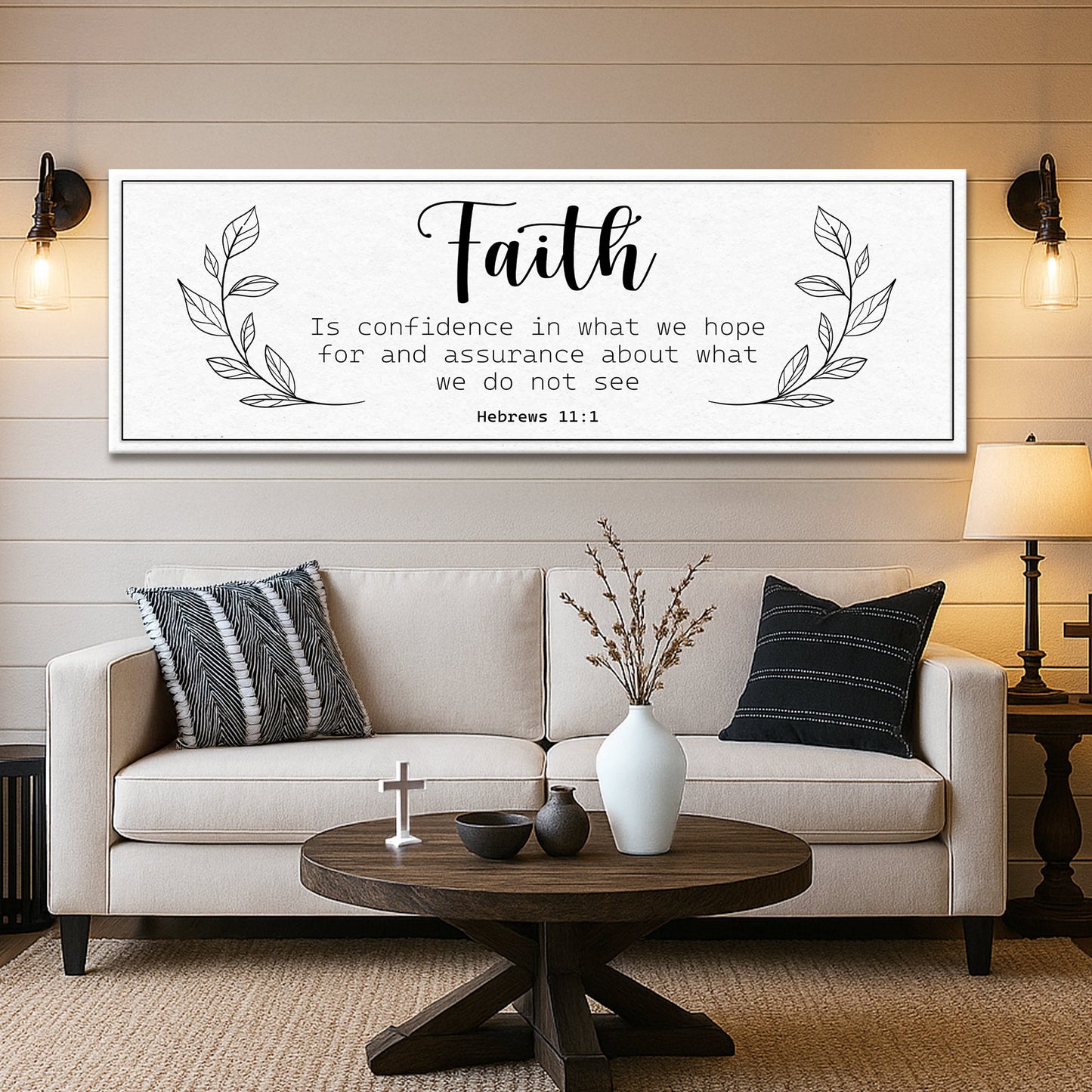 Faith Is Confidence Hebrews 11:1 Canvas Wall Art