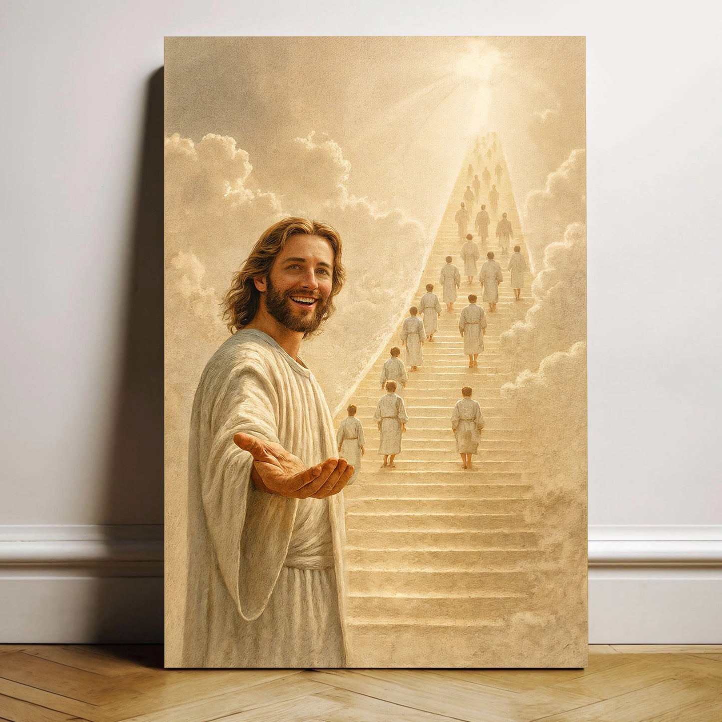 Stairway To Heaven Faith Canvas Wall Art