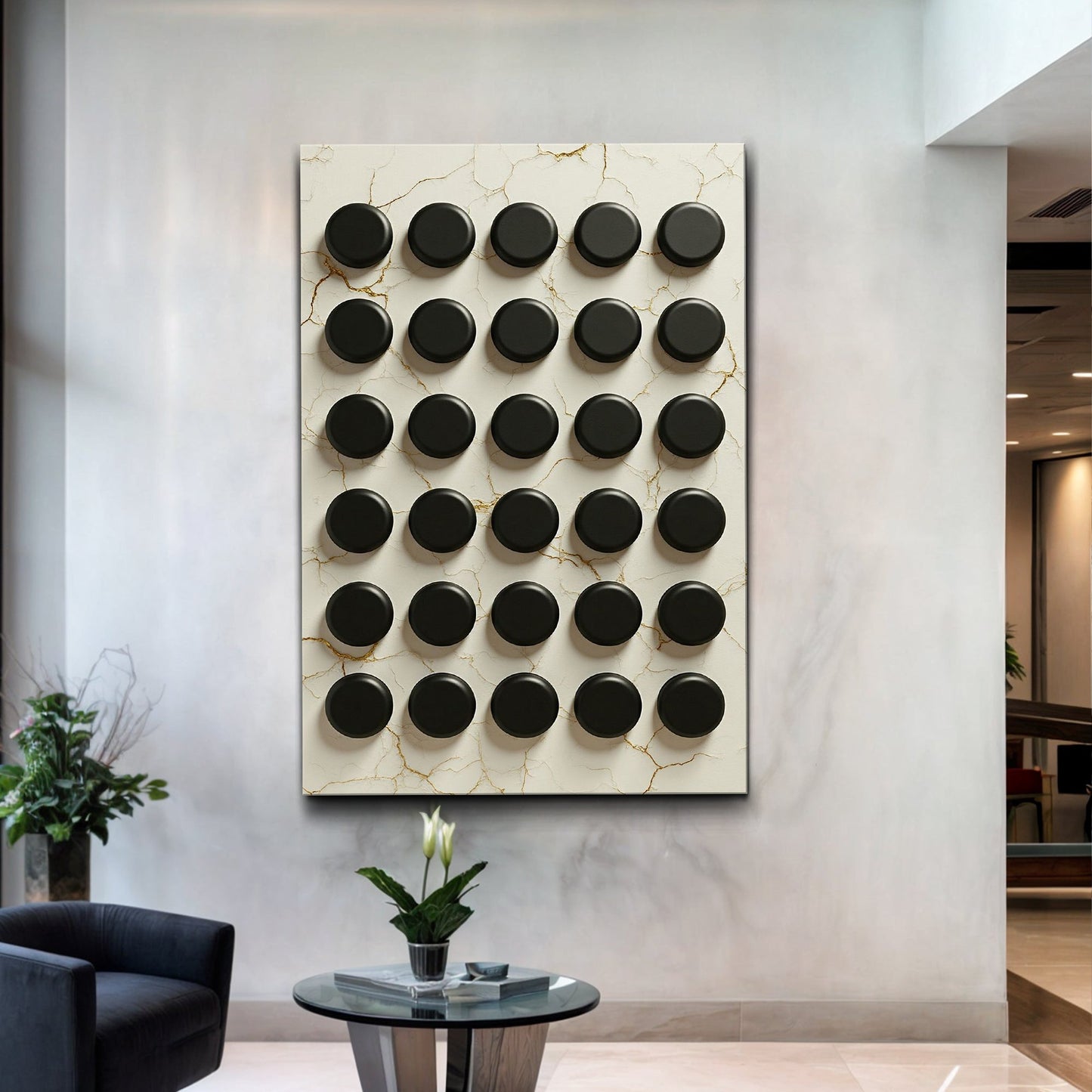Abstract minimalist canvas wall art