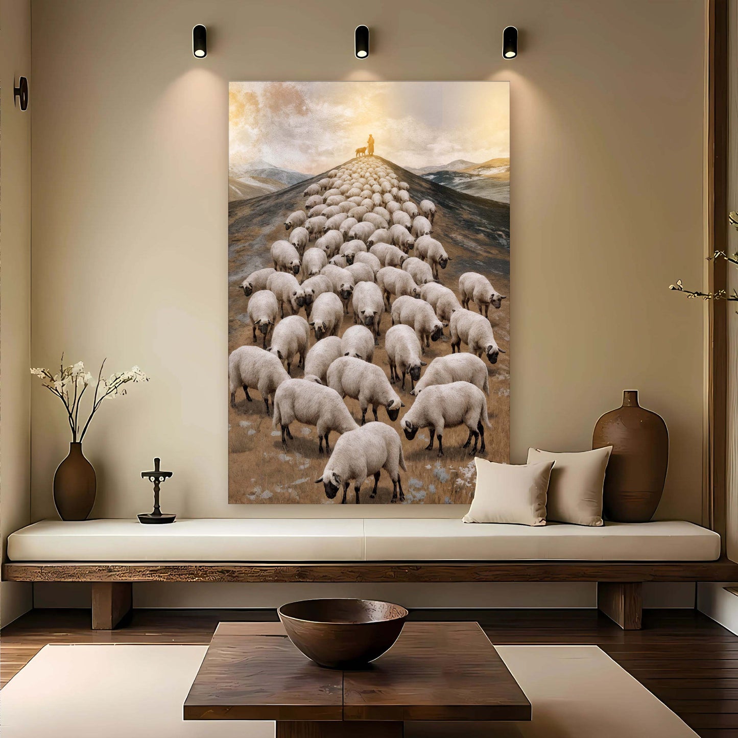 Parable of the Lost Sheep Faith Canvas Wall Art II