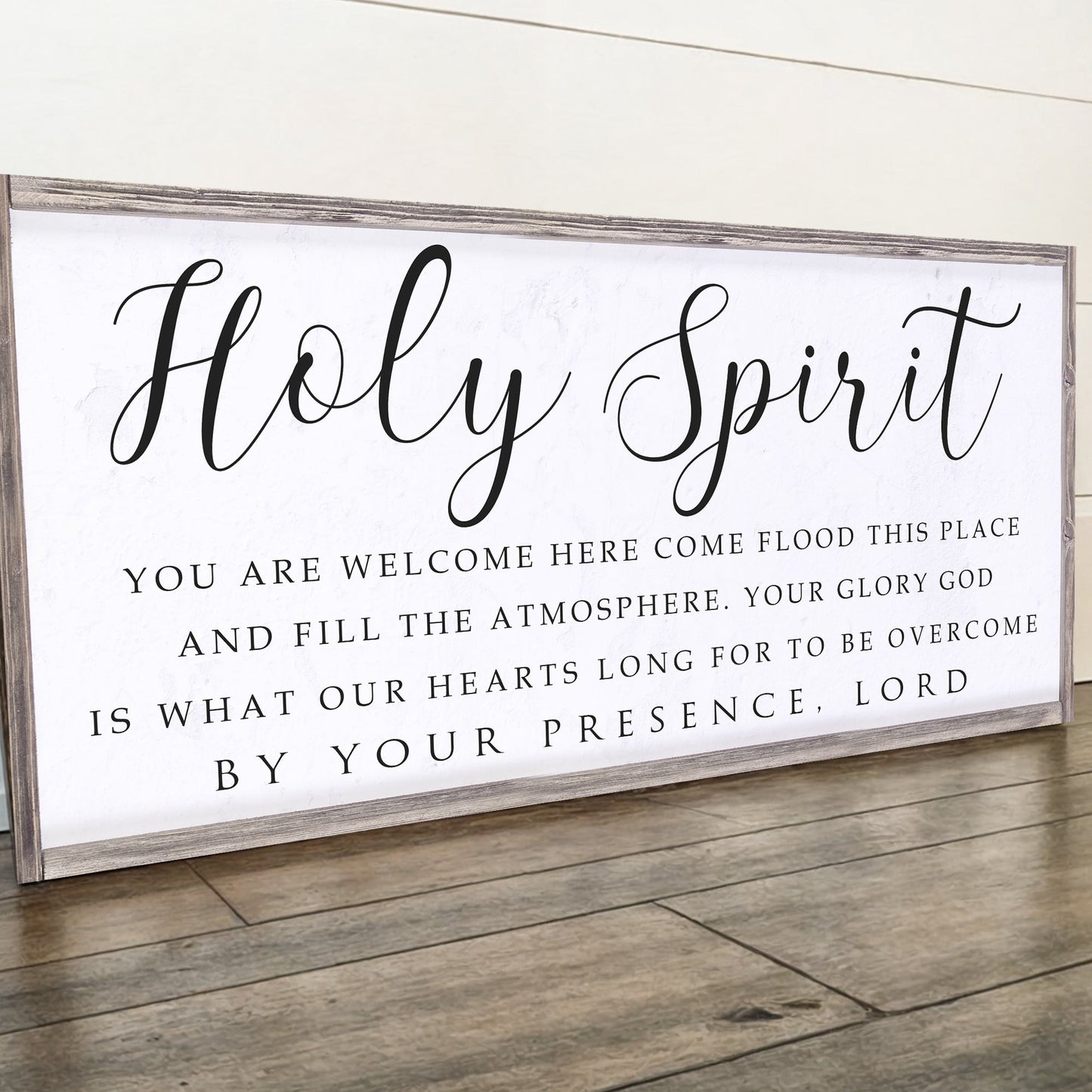 Holy Spirit You Are Welcome Here Faith Canvas Wall Art