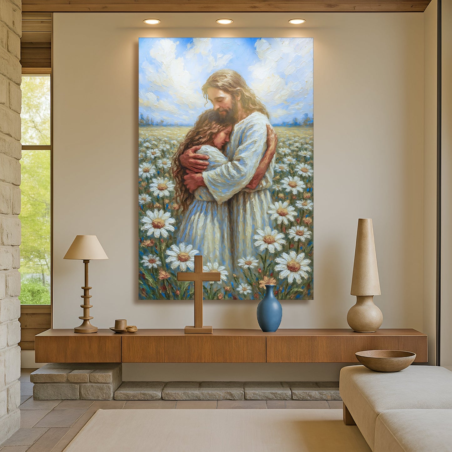 Jesus With Children Canvas Wall Art