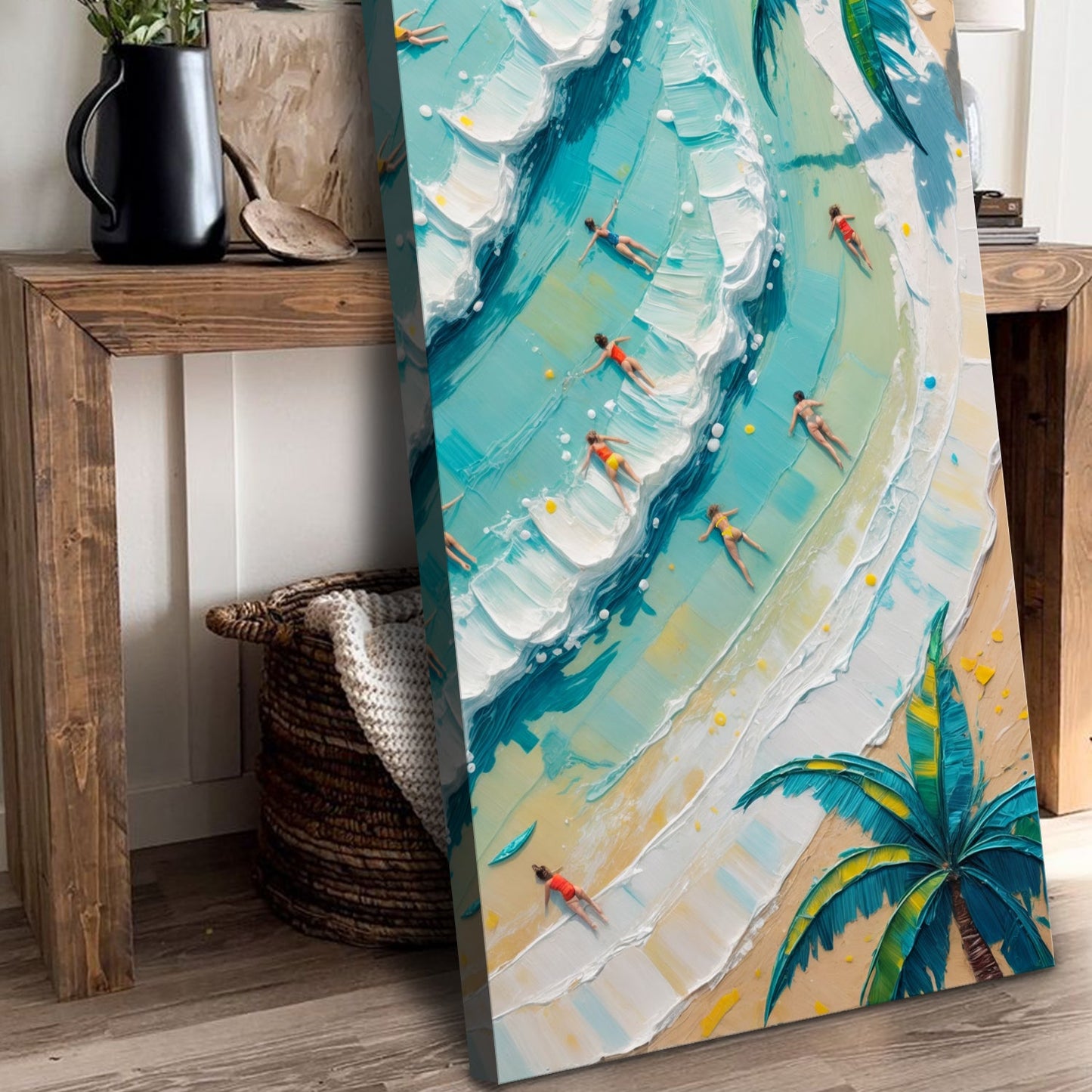 Beach Days Coastal Canvas Wall Art XXI