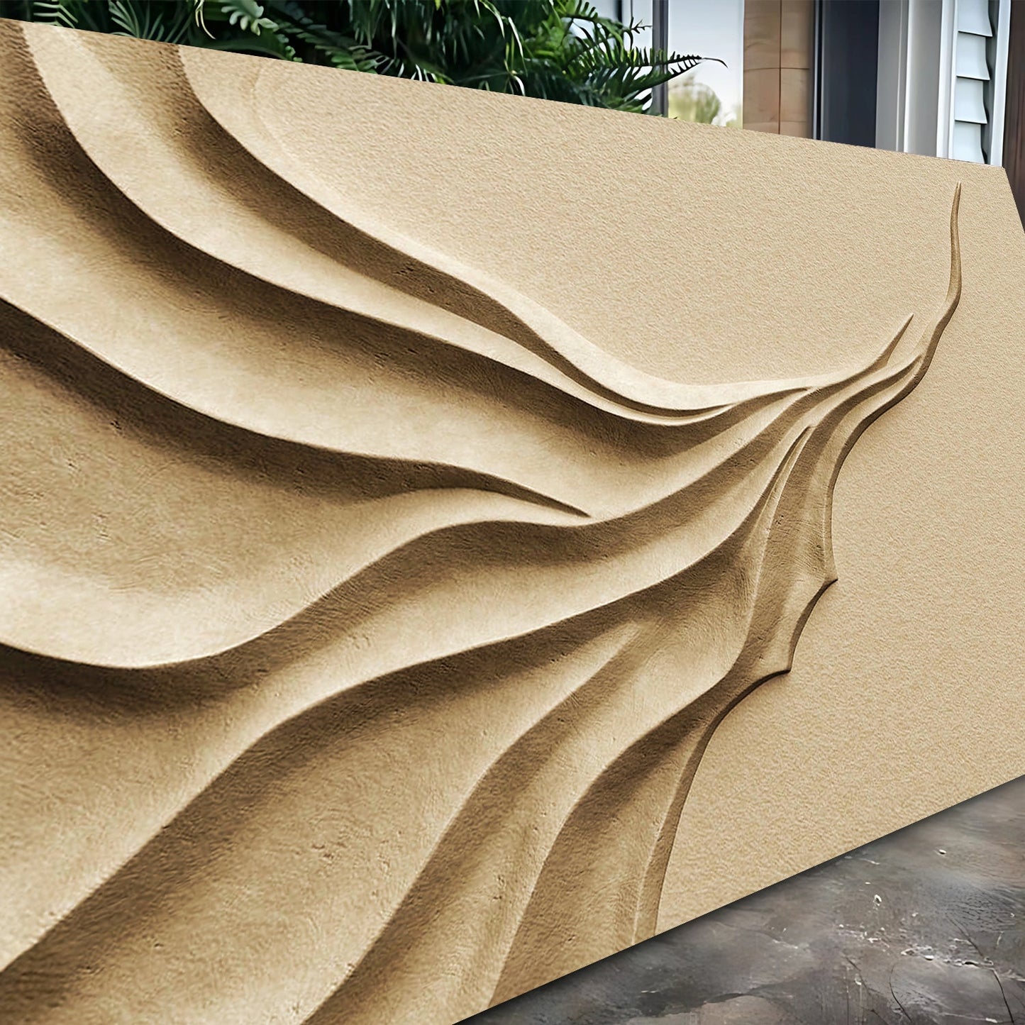 Beige Minimalist Canvas Wall Art