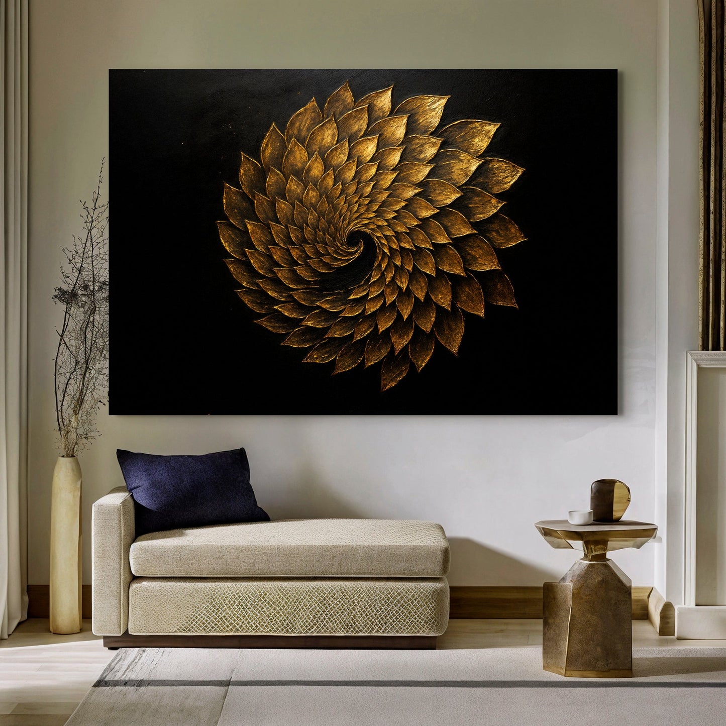 Winged Harmony Abstract Canvas Wall Art