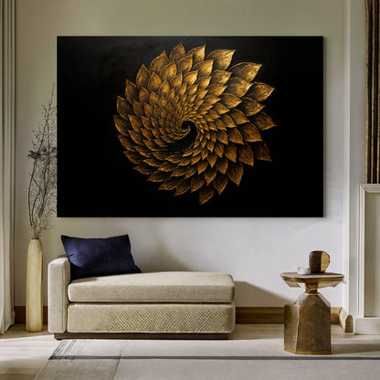 Winged Harmony Abstract Canvas Wall Art