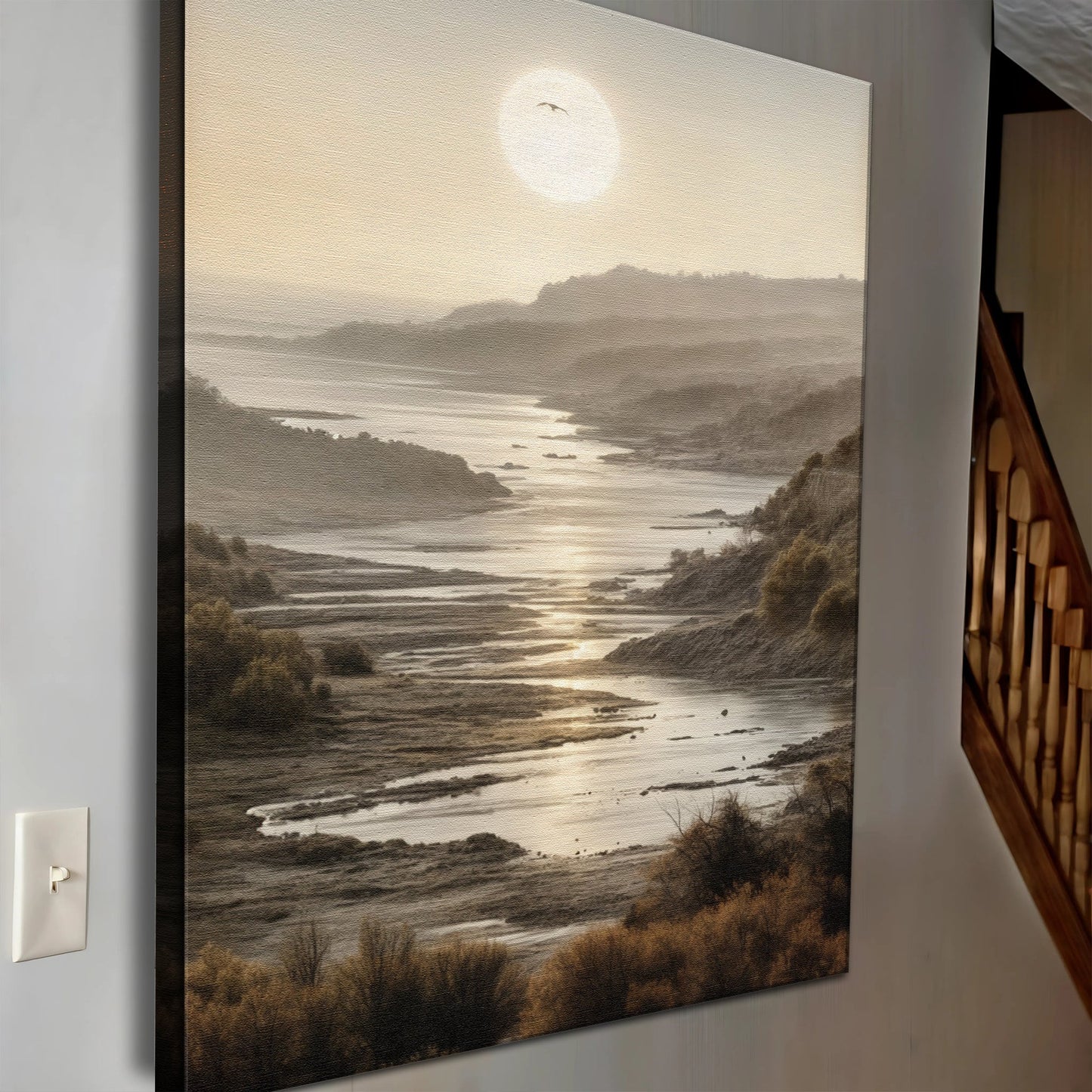 Coastal Impasto Shore Canvas Wall Art