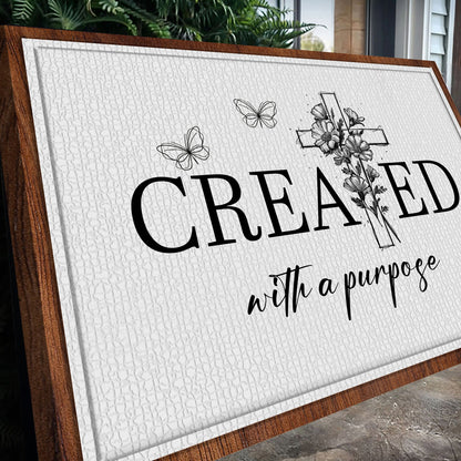 Created With A Purpose Faith Canvas Wall Art