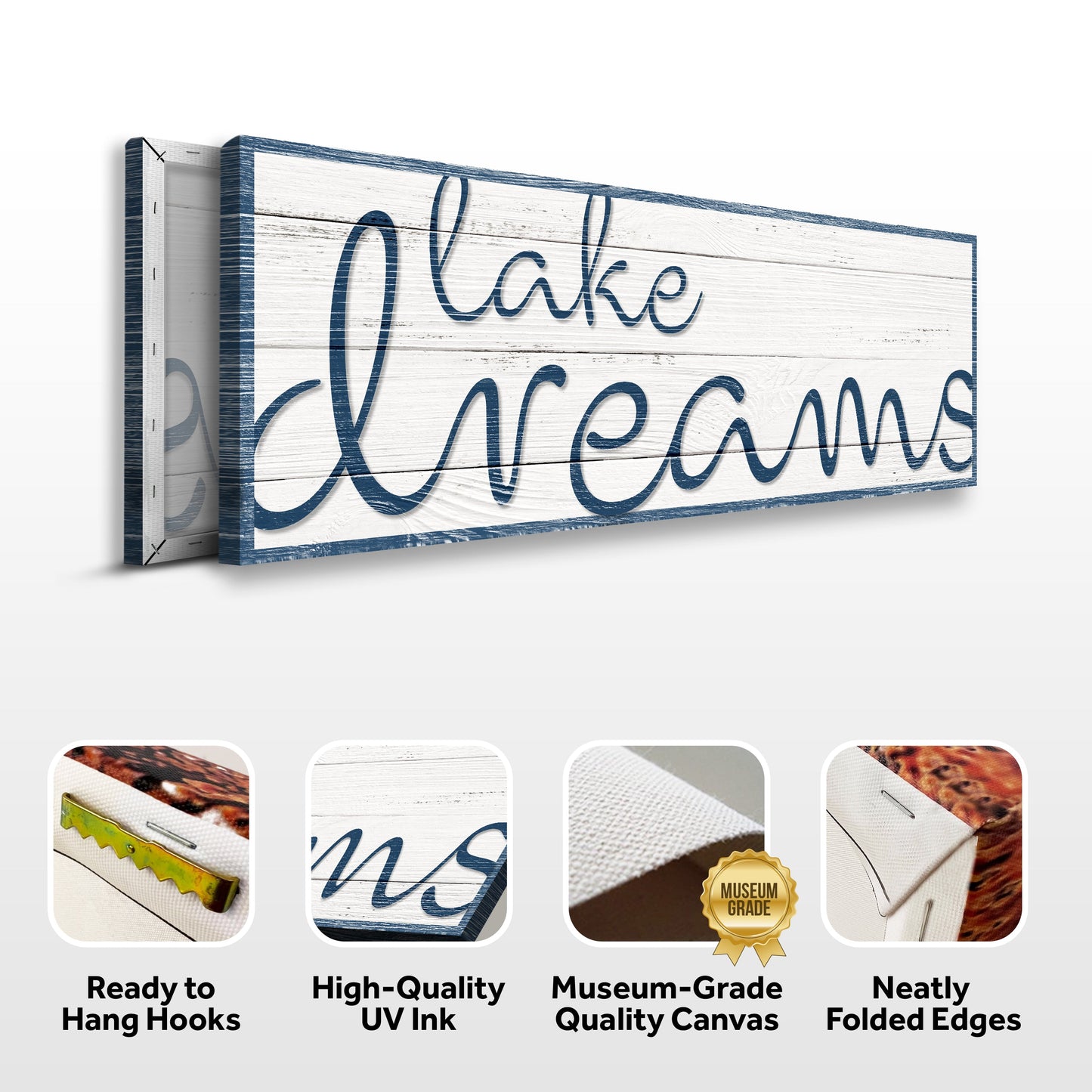 Lake Dreams Nautical Canvas Wall Art
